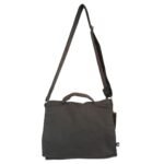 Ancient Wisdom Charcoal Cotton Canvas Laptop Messenger Bag