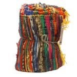 Ancient Wisdom Luxury Cotton Rag Rug (154 x 90cm) - Yellow - Image 5