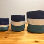 Ancient Wisdom Set of 3 Evil Eye Jute Rope Storage Baskets - Image 3