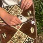 Ancient Wisdom Chocolate Brown Kilim Festival Messenger Bag - Image 3
