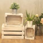Ancient Wisdom Set of 3 Whitewash Wooden Storage Crates - Image 4