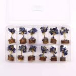 Ancient Wisdom Mini Sodalite Gemstone Tree (15 Stones) On Wooden Base - Image 6