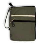 Hop Hare Cotton Canvas Tablet Pouch - Olive