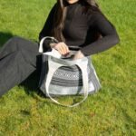 Ancient Wisdom Nomad Sari Jacquard Natural Wander Muse Bag - Urban Caravan - Image 10