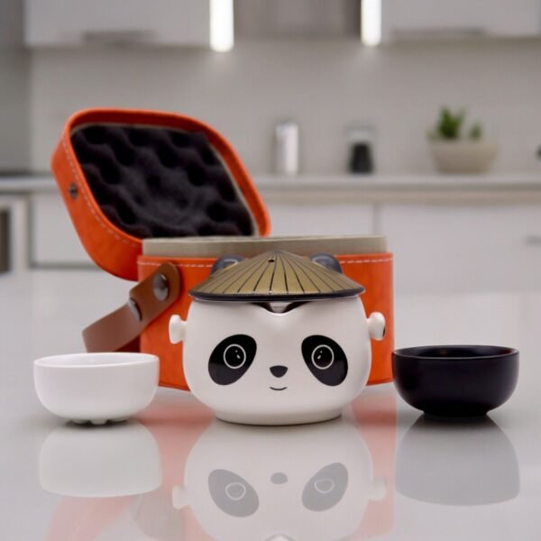 Ancient Wisdom Kung Fu Panda Teapot & Two Cups Travel Pack Set