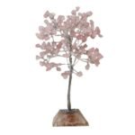 Ancient Wisdom Large Rose Quartz Gemstone Tree (160 Stones) On Orgonite Base
