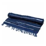 Ancient Wisdom Premium Quality Cotton Room Rag Rug (150x90cm) – Charcoal Greys