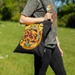 Ancient Wisdom Iconic Black Cotton Classic Tote Bag – Dragon Yin & Yang - Image 7