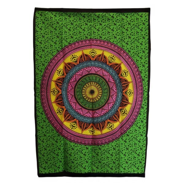 Ancient Wisdom Cotton Wall Art (70x110cm) - Mandala Vibrant
