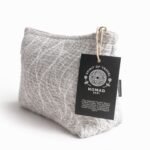 Ancient Wisdom Nomad Sari Indian Jacquard Toiletry Bag – Moonlit Weave - Image 2