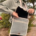 Ancient Wisdom Curves Design Hemp Laptop Messenger Bag - Image 2