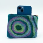 Ancient Wisdom Set of 3 Natural Felt Zipper Pouches – Psychedelic Design - Image 2