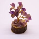 Ancient Wisdom Mini Amethyst Gemstone Tree (15 Stones) On Wooden Base - Image 3