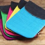 Ancient Wisdom Stonewash Cotton Laptop Padded Pouch – Crazy Yellow - Image 3