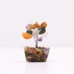 Ancient Wisdom Mini Multi Stones Gemstone Tree (15 Stones) On Orgonite Base - Image 4