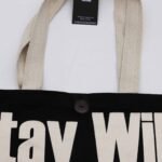Nomad Sari Black & Natural Iconic Classic Cotton Tote Bag – Stay Wild, Mood Child - Image 3