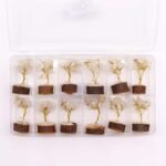 Ancient Wisdom Mini Rock Quartz Gemstone Tree (15 Stones) On Wooden Base - Image 6