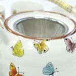 Ancient Wisdom Ceramic Herbal Teapot & 6 Matching Tea Cups – Butterflies Design - Image 8
