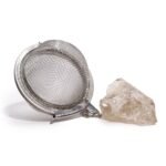 Ancient Wisdom Raw Crystal Gemstone Tea Strainer - Smoky Quartz - Image 3
