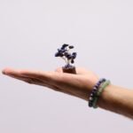 Ancient Wisdom Mini Sodalite Gemstone Tree (15 Stones) On Wooden Base - Image 2