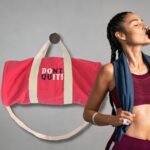 Ancient Wisdom Don’t Quit Cotton Canvas Gym Bag – Cherry Pink - Image 2