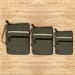 Hop Hare Cotton Canvas Tablet Pouch - Olive - Image 3