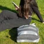 Ancient Wisdom Nomad Sari Jacquard Natural Wander Muse Bag - Urban Caravan - Image 6