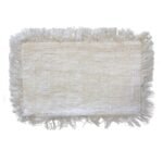 Ancient Wisdom Linen Cushion Cover with Fringe (30x50cm)