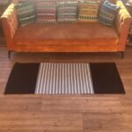 Ancient Wisdom Indian Cotton Rug (70x170cm) – Black / Grey - Image 2