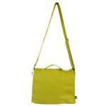 Ancient Wisdom Mustard Cotton Canvas Laptop Messenger Bag