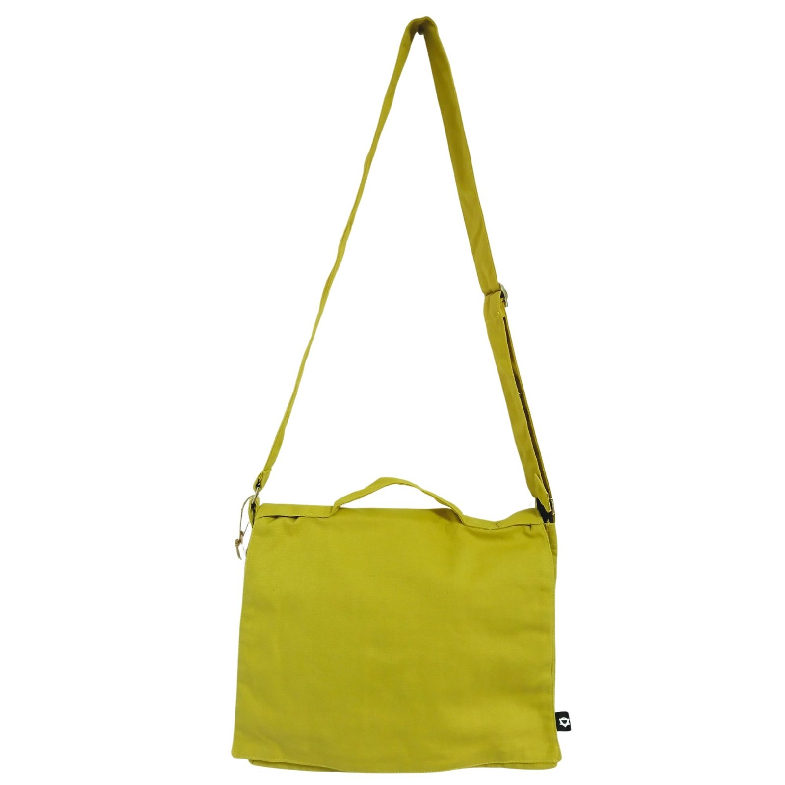 bG9jYWw6Ly9tZWRpYS85TS80Qy82MFIzMEMxRzZXVEs0QzlNL2IwMzlkM2M1LmpwZWc.jpg Ancient Wisdom Mustard Cotton Canvas Laptop Messenger Bag - Image 1