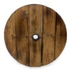 Ancient Wisdom Natural Wood Beer Barrel Stool & Parasol Stand – 38 x 32cm - Image 4