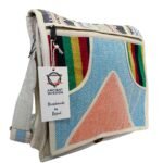 Ancient Wisdom Triangle Design Hemp Laptop Messenger Bag - Image 4