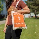 Ancient Wisdom Iconic Toni Natural Cotton Nomad Sari Tote Bag – Stay Wild - Image 8