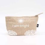 Hop Hare Jute Pouch - I Am Bright