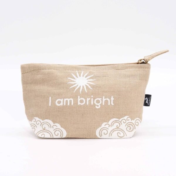 Hop Hare Jute Pouch - I Am Bright