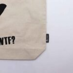 Nomad Sari Natural Iconic Classic Cotton Tote Bag – Black Cat Design - Image 2