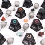 Ancient Wisdom Raw Crystal Gemstone Tea Strainer - Aquamarine - Image 6
