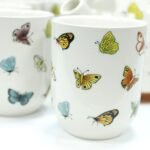 Ancient Wisdom Ceramic Herbal Teapot & 6 Matching Tea Cups – Butterflies Design - Image 7