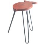 Ancient Wisdom Terracotta Albasia Wood Fish Stand