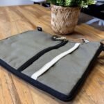 Hop Hare Cotton Canvas Tablet Pouch - Olive - Image 2