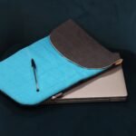 Ancient Wisdom Stonewash Cotton Laptop Padded Pouch – Crazy Yellow - Image 4