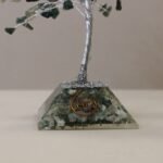 Ancient Wisdom Large Moss Agate Gemstone Tree (160 Stones) On Orgonite Base - Image 3