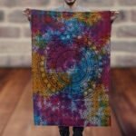 Ancient Wisdom Cotton Wall Art (78x112cm) – Mandala Elephant - Image 2