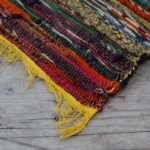 Ancient Wisdom Luxury Cotton Rag Rug (154 x 90cm) - Yellow - Image 2