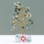 Ancient Wisdom Moss Agate Gemstone Tree (80 Stones) On Gemstone Rock Base - Image 2