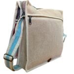 Ancient Wisdom Triangle Design Hemp Laptop Messenger Bag - Image 2