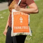 Ancient Wisdom Iconic Toni Natural Cotton Nomad Sari Tote Bag – Stay Wild - Image 3