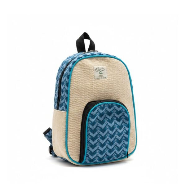 Ancient Wisdom Medium Handmade Kathmandu Backpack – Dhaka Design (30x21x9cm)