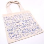 Ancient Wisdom Sea Life Design Big Cotton Shopping Bag - Image 7